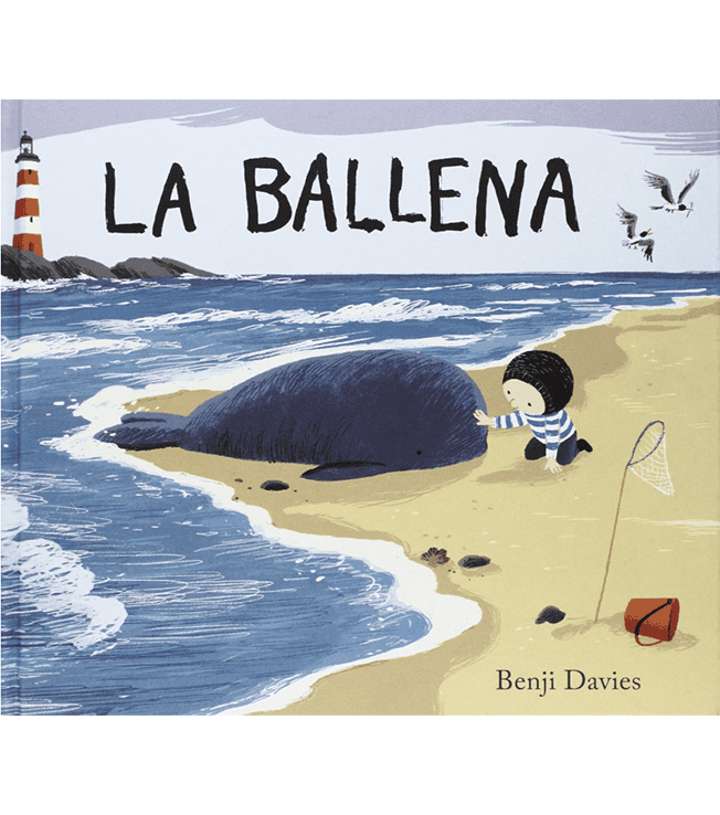 Portada del álbum ilustrado La ballena de Benji Davies, historia infantil sobre soledad, amistad y el mar